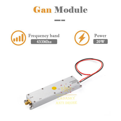 주문 433Mhz 20W GaN Autel 안티 드론 시스템에 대한 반 모듈 빨간색 DC28-30V 검은색 Gnd 흰색 활성화 온라인 제조