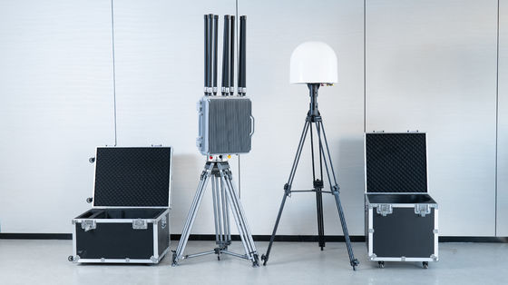 주문 10km 70M-6Ghz 통합 감지 및 재밍 고정 장비 전 주파수 재머 탐지기 2.4G 5.2G 5.8G 온라인 제조
