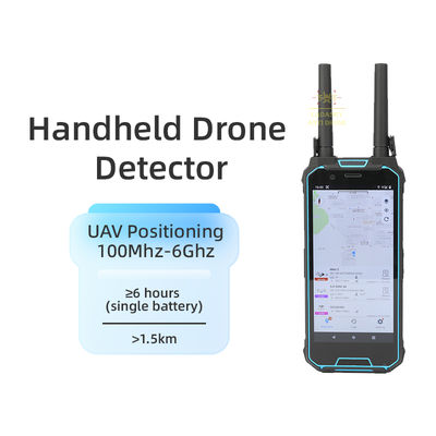 구입하다 3KM 휴대용 드론 탐지기 100M-6GHz 휴대용 UAV 로케이터 1.5G 2.4G 5.8G GPS 알람 FPV Dji 추적 비행 조종사 위치 파악 온라인 제조