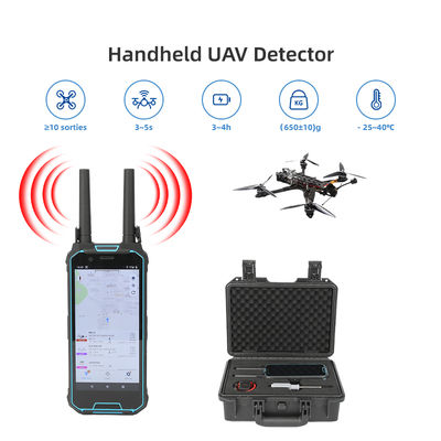Portable Drone Detector 100MHz-6GHz 3km Range 600g Wearable