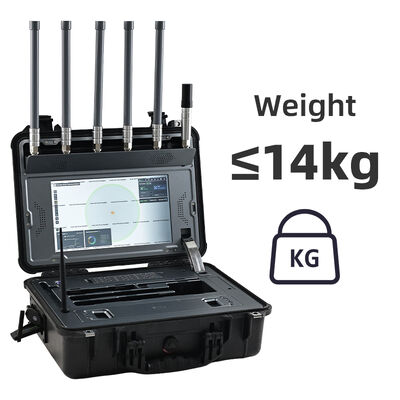 주문 100MHz 6GHz 휴대용 드론 탐지 및 GNSS 스푸핑 GPS L1 / GLONASS L1 / BDS B1 가방 시스템 온라인 제조