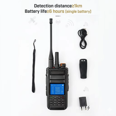 주문 전문 휴대용 UAV 탐지기 OFDM HD 비디오 및 FM 아날로그 신호 탐지 300MHz-6200MHz 장거리 드론 스캐너 온라인 제조