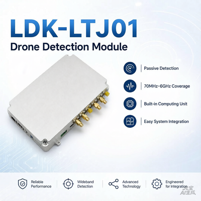 주문 70-6000MHz 고정밀 드론 감지 모듈: 드론 방지 시스템용 DJI 및 Autel 전자 지문 식별을 위한 통합 컴퓨팅 장치 온라인 제조