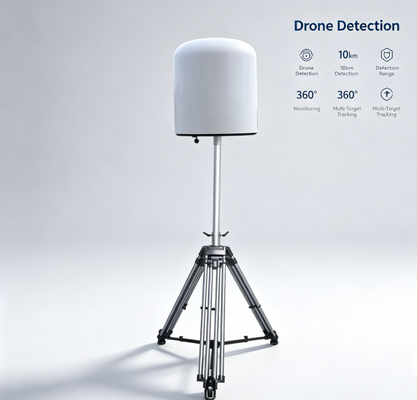 주문 UAV 탐지 시스템 10km 장거리 100MHz 6GHz 수동 드론 탐지기 실시간 비행 경로 추적, 원격 컨트롤러 위치, 7×24h 운영, TDOA & 대책 통합 온라인 제조