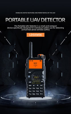 2KM 300-6200M Handheld Modle FPV/UAS Detector System Anti UAV Full Spectrum GPS WIFI Drone Signal Detector