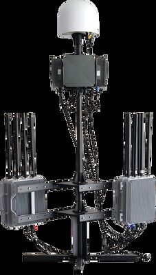 전 대역 70MHz–6GHz 고정형 대(對) 드론 솔루션 | 10KM 탐지 및 재밍 범위, FPV 영상 캡처, 24시간 무인 운용 Dji