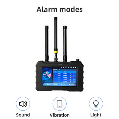 스카이센트리 프로 핸드헬드 드론 탐지기, 탐지 범위 1.5km 100MHz-6GHz 주파수 및 전술 감시용 실시간 비디오 캡처